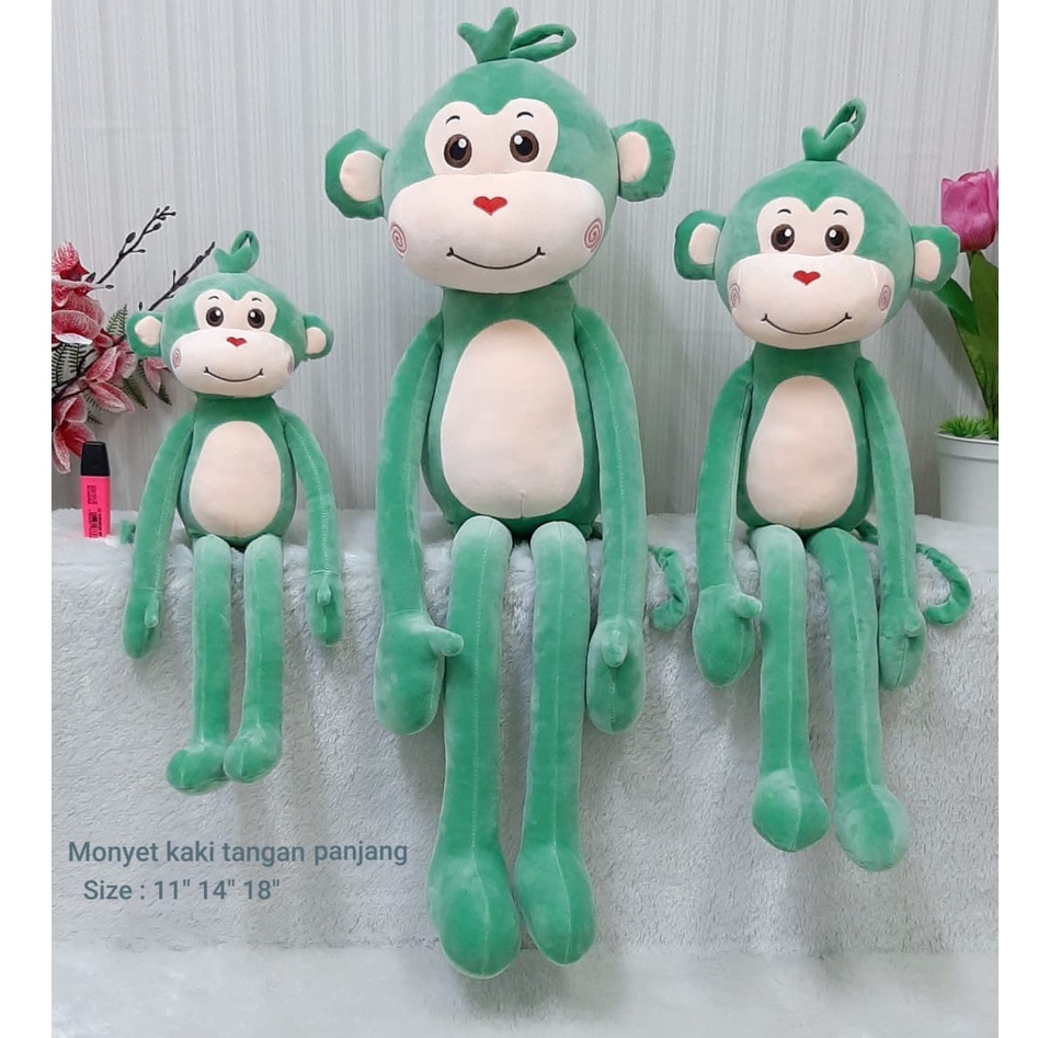 Boneka Monkey Harimau Singa Kaki Tangan panjang Size 18&quot;/87cm/boneka animal/boneka soft lucu