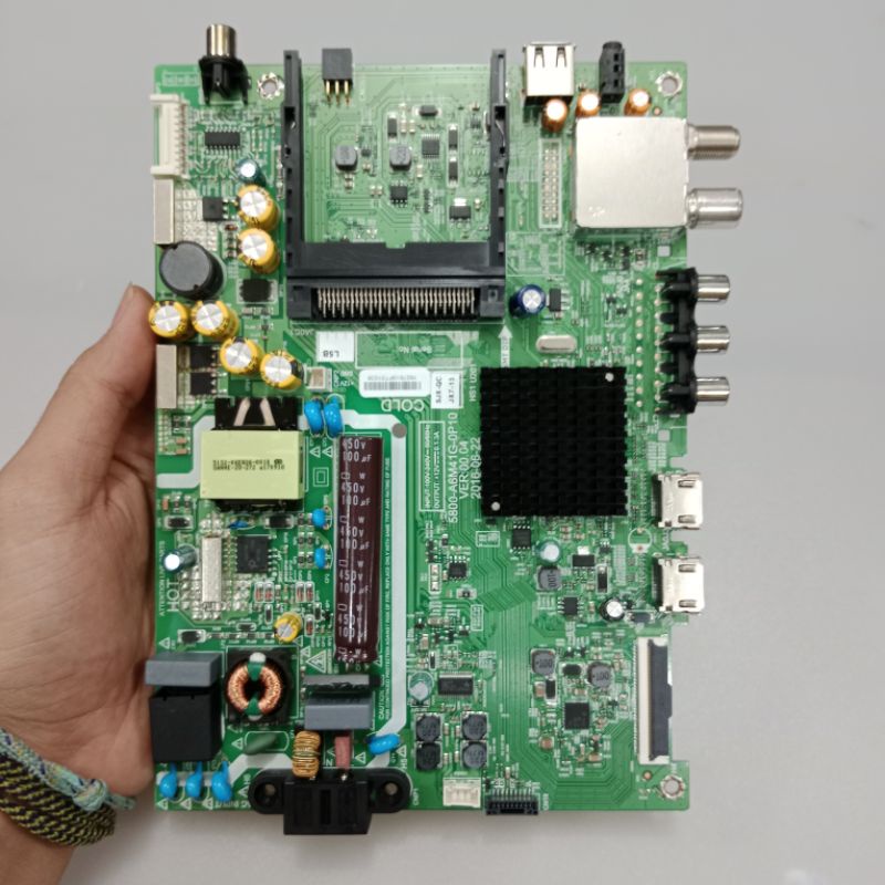 mb tv Coocaa 32E2100T soket panel 60pin mainboard mesin tv led Coocaa