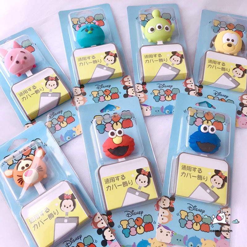 Case Pelindung Kabel Data Charger Motif Kartun Beruang Disney Sesame Street Untuk Iphone Android Oppo Huawei Vivo