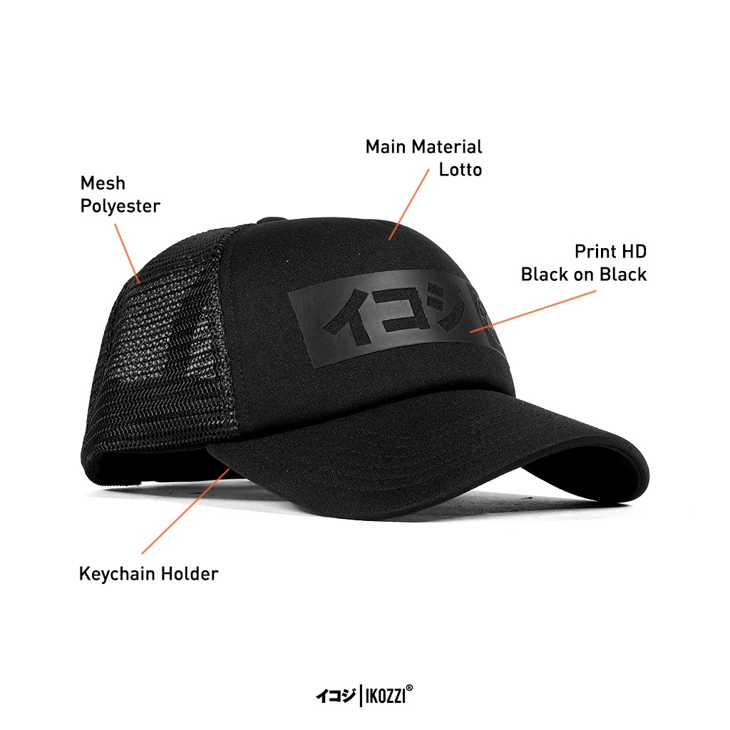 Ikozzi Invicible Topi Trucker - Topi Jaring