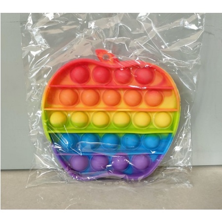 POP IT RAINBOW FIDGET TOYS Mainan Anak Edukasi Murah Pop Its Unicorn New Fidget Push Bubble Kids Kid-Apel Rainbow