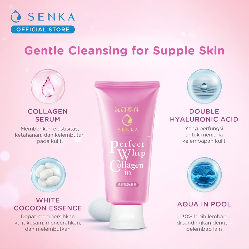 SENKA PERFECT COLLAGEN SENKA PINK ORIGINAL (BPOM) 120G