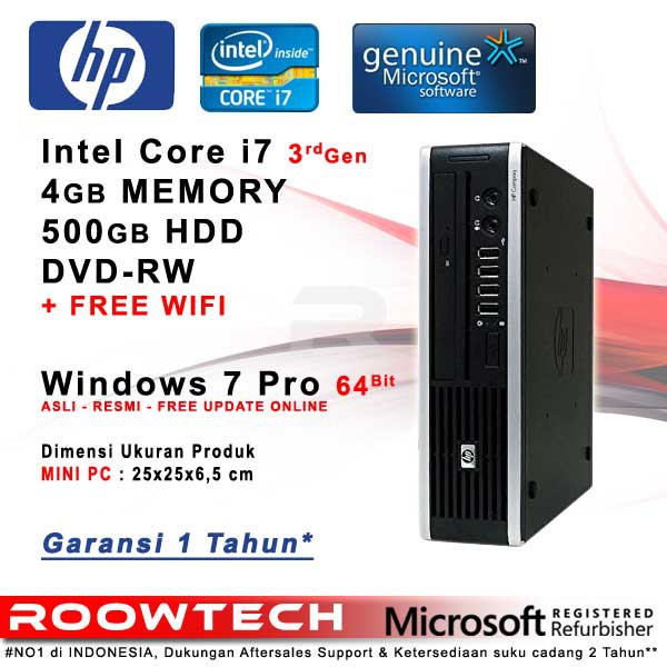 Komputer Hp Desktop Mini PC I7 - Komputer Sekolah UNBK Bisnis HTPC-0