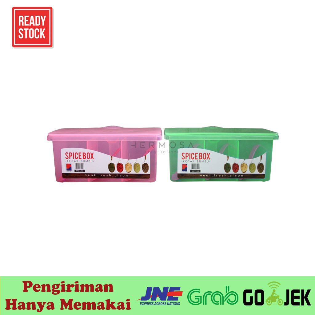 Spice Box - Tempat Bumbu Dapur Murah 3 in 1 + Gratis Sendok LUCKY BIRD