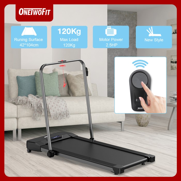 Tramp Onetwofit Treadmill Elektrik Walking Pad Portable Treadmill Listrik
