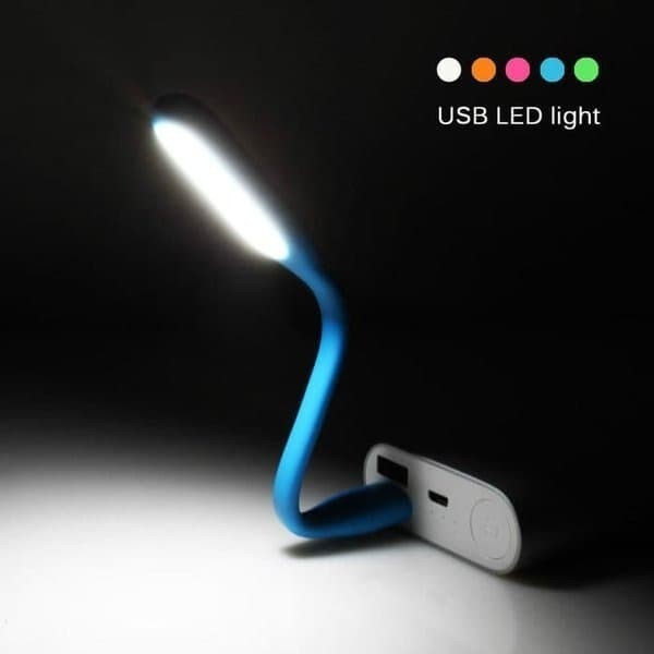 Lampu LED USB MINI Model Sikat SUPER TERANG Flexible Colok Powerbank