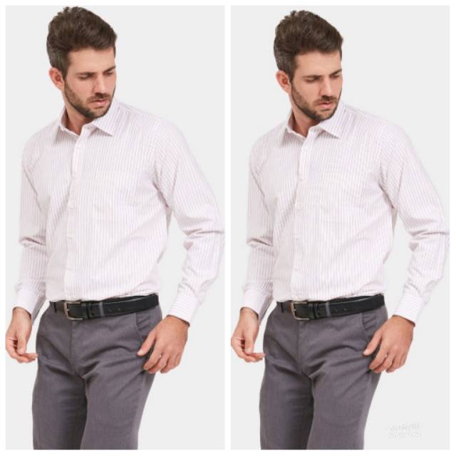 Kemeja Lengan Panjang Pria Stripe ARAMIS