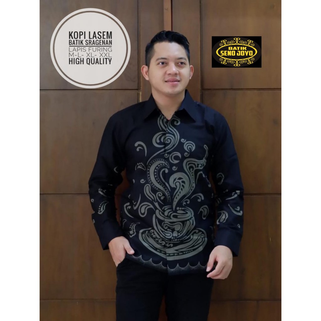 KOPI LASEM SENOJOYO KEMEJA BAJU BATIK PRIA SOLO LENGAN PANJANG FULL FURING KATUN HALUS NAGA BULAN PERISAI BIRU WAHYUNGU KHRISNA SELENA PRABU PUTIH GINANDRA BUNG ABU SEGORO BASHUDARA MAKA PARI COKLAT MERAK PUSPITA BAYUSUTA SUKET SEGORO MACAN KALAWANGSA