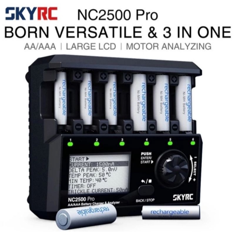 SKYRC NC2500 PRO AA/AAA BATTERY CHARGER &amp; ANALYZER