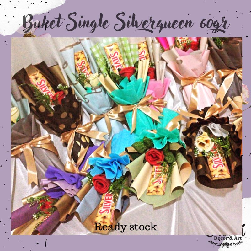 

buket coklat silverqueen besar
