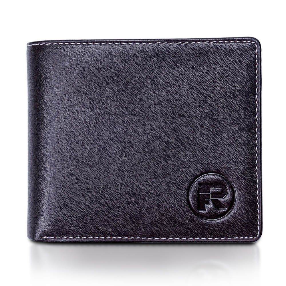 JFR Fashion Dompet Pria Bahan Kulit Asli JS-06 Tekstur Nafa Pori-BROWN