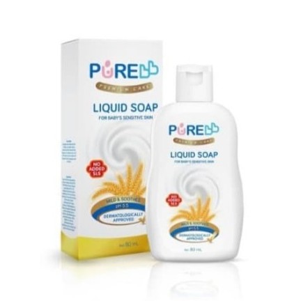 PURE Baby Liquid Soap PureBB Sabun Kulit Sensitif Bayi Cair 80 ml