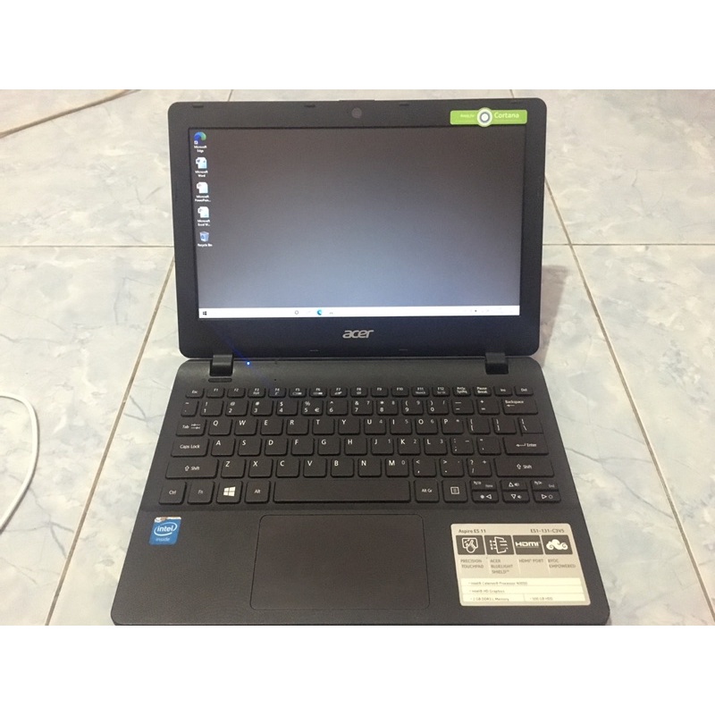 LAPTOP ACER ASPIRE ES 11 NOTEBOOK SECOND/BEKAS, RAM 2GB