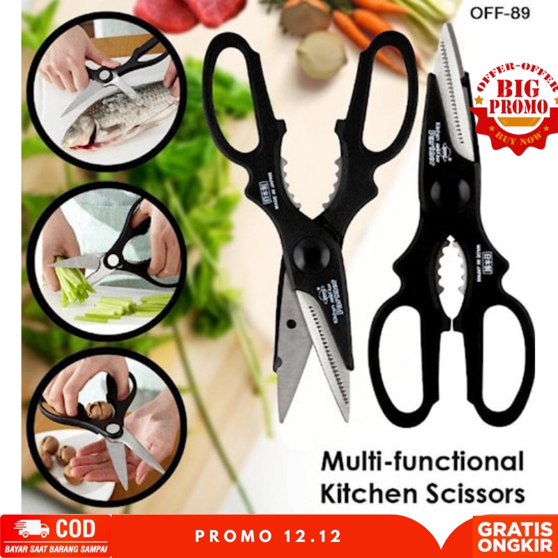 

Gunting Dapur Serbaguna MultiFungsi -Gunting Ikan - Ayam - Daging Dll