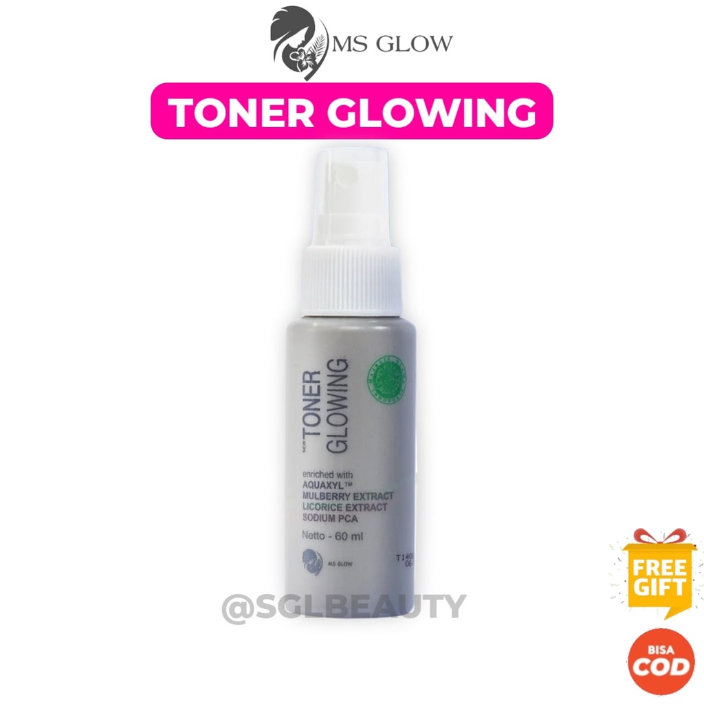 MS Glow Glowing Toner - (Membersihkan Kotoran, Mencerahkan, Mengurangin Flek, dan Menyegarkan Kulit)