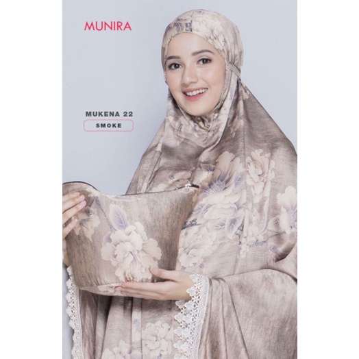 MUKENA 22 MUNIRA | Mukena Motif Bahan Satin Armani Silk Mukena Cantik Super Limited Mukena Mewah Lem
