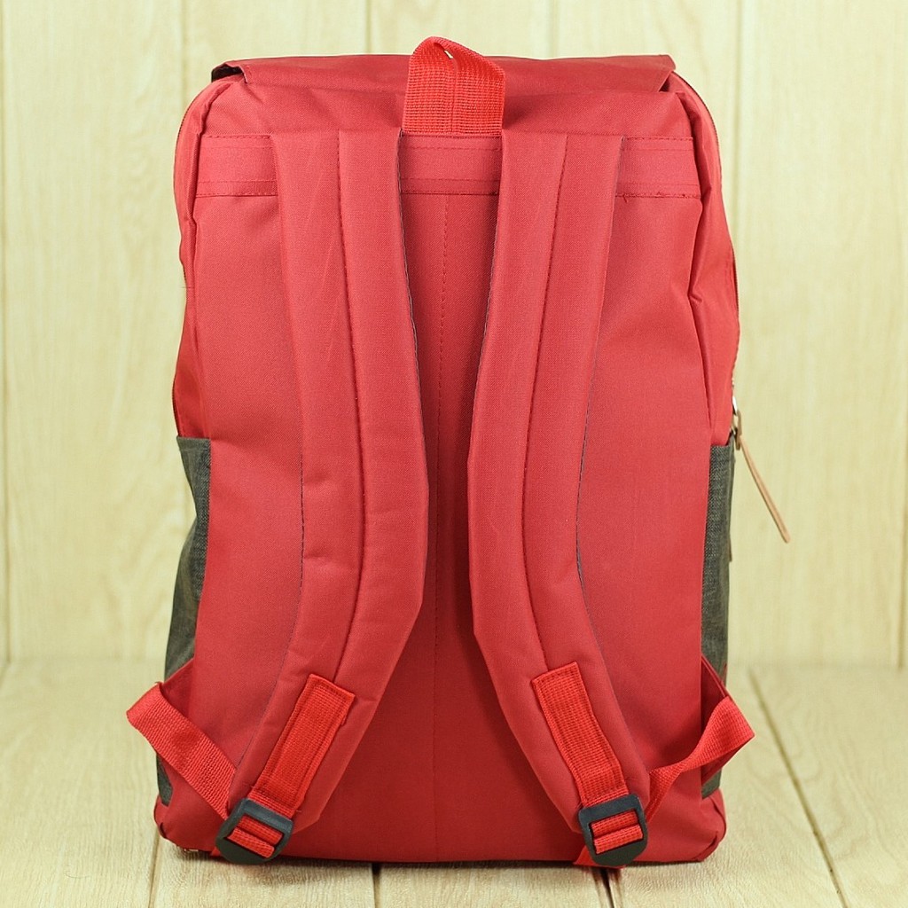 BEST SELLER Backpack Pria Wanita Distro Extreme Merah Tas Ransel Kuliah Sekolah SMP SMA Cowok Cewek