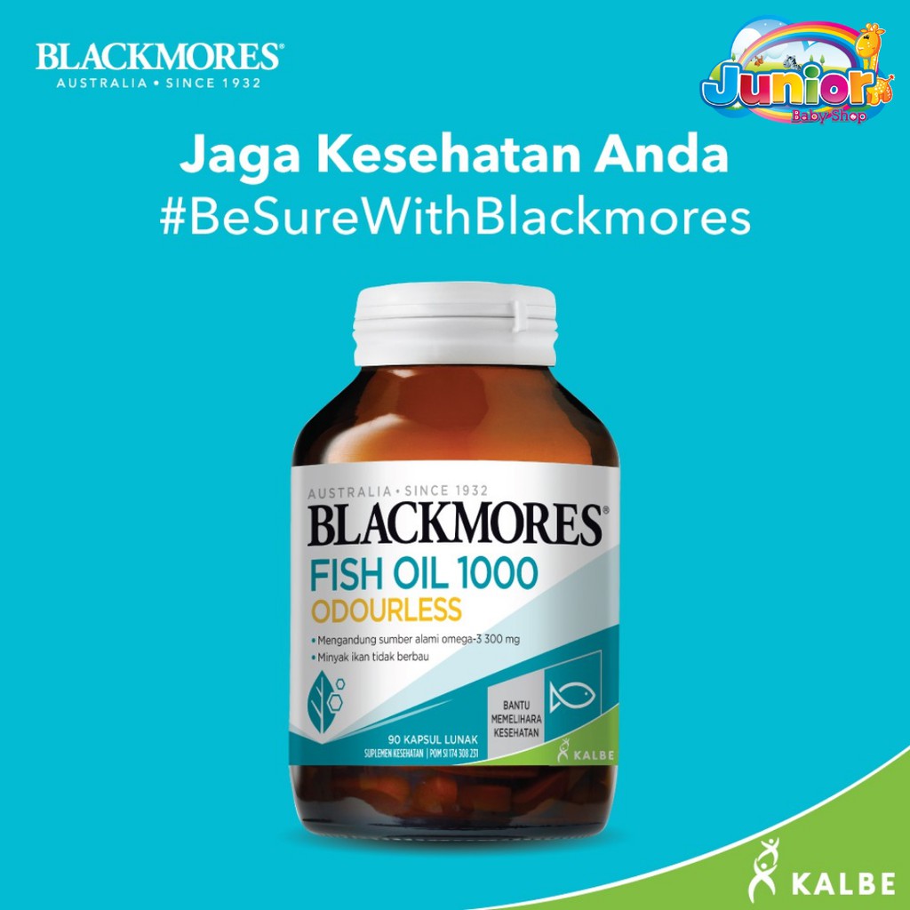 Blackmores Odourless Fish oil 1000 (90 Kapsul)