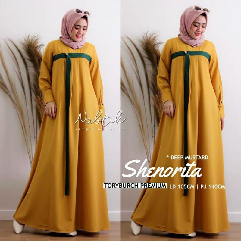 MRA - Baju gamis wanita terbaru gamis Dewasa kekinian modern 2021 wanita dress Senorita maxy