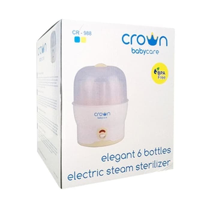 CROWN 6 BOTOL DELUXE STEAM STERILIZER CR988