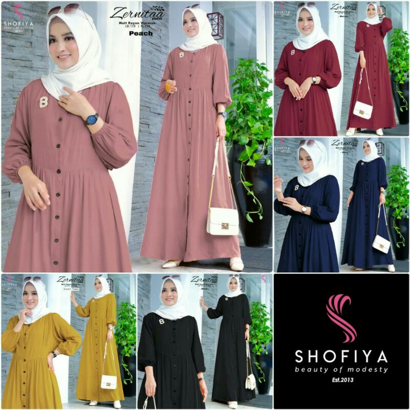 ZERNITAA #1 #8, #9 #10 Maxi Dress Ori by Shofiya Fashion