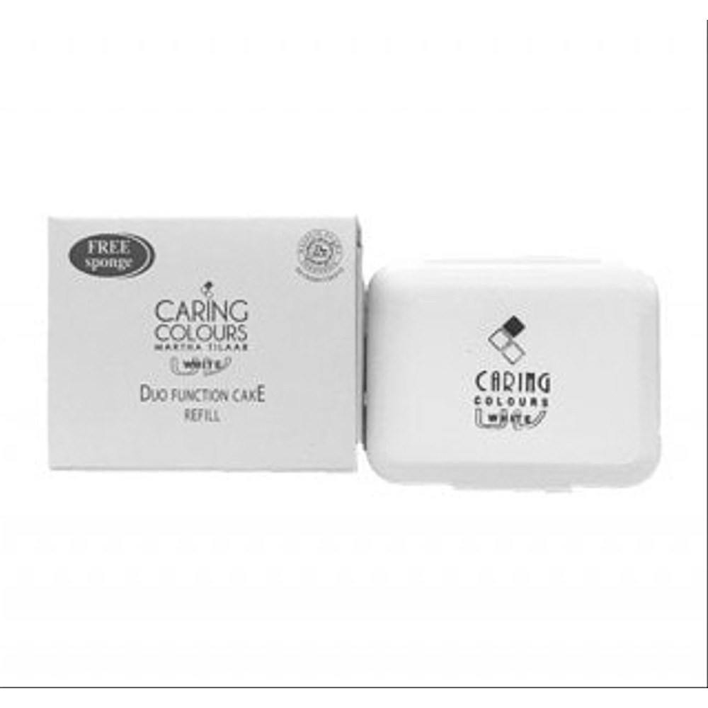 CARING COLOURS REFILL UV WHITE DUO FUNCTION CAKE (REFILL Two Way Cake)