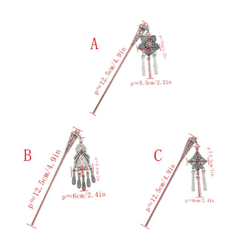 Siy Tusuk Konde Desain Bungarumbai Gaya Retrovintageantikcina Untuk Wanita 2018