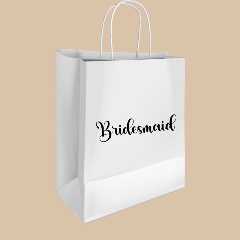 

PAPER BAG PUTIH POLOS (TULISAN 1 WARNA)
