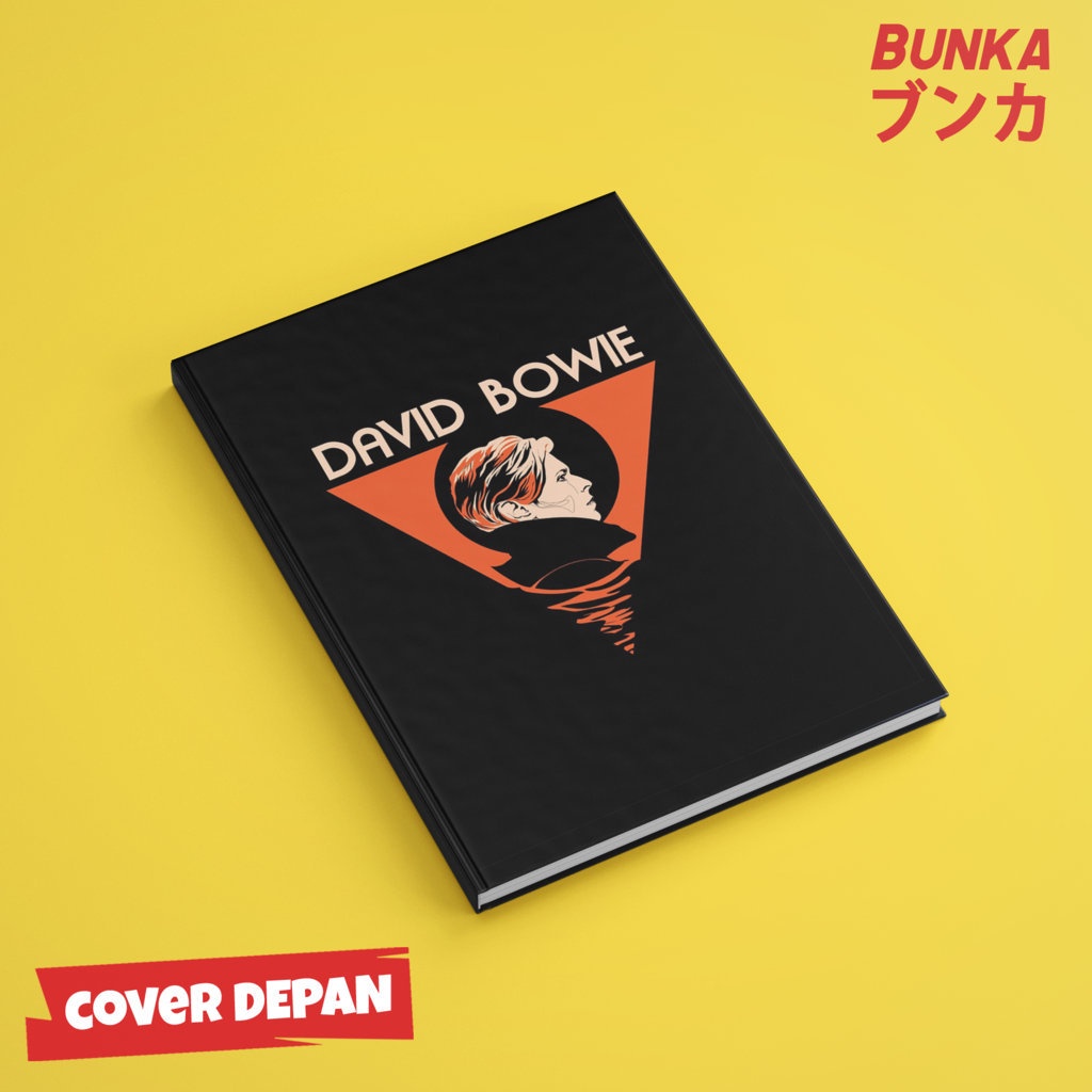 

Notebook 80's Band David Bowie 4 Hardcover A5 Buku Tulis Catatan Notes Agenda Planner Jurnal