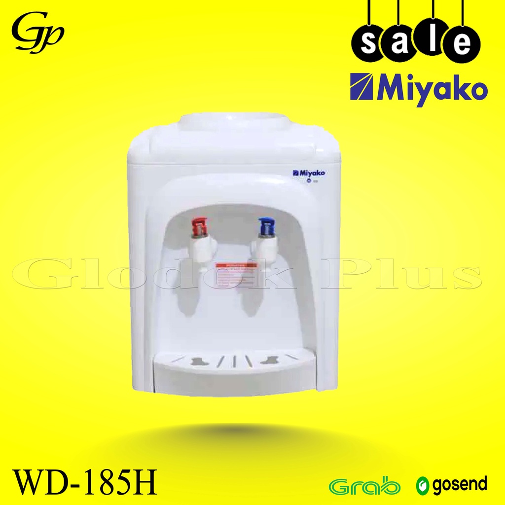 Miyako WD-185 H Dispenser air panas hot WD185H Portable putih WD-185H