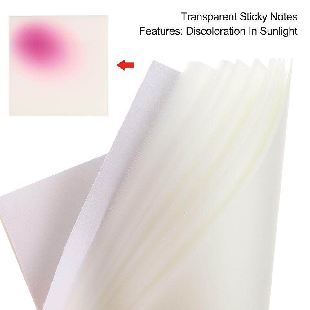 Nanas Transparan Sticky Notes Kreatif Pesan Notes Stiker Alat Tulis Aksesoris Memo Pads