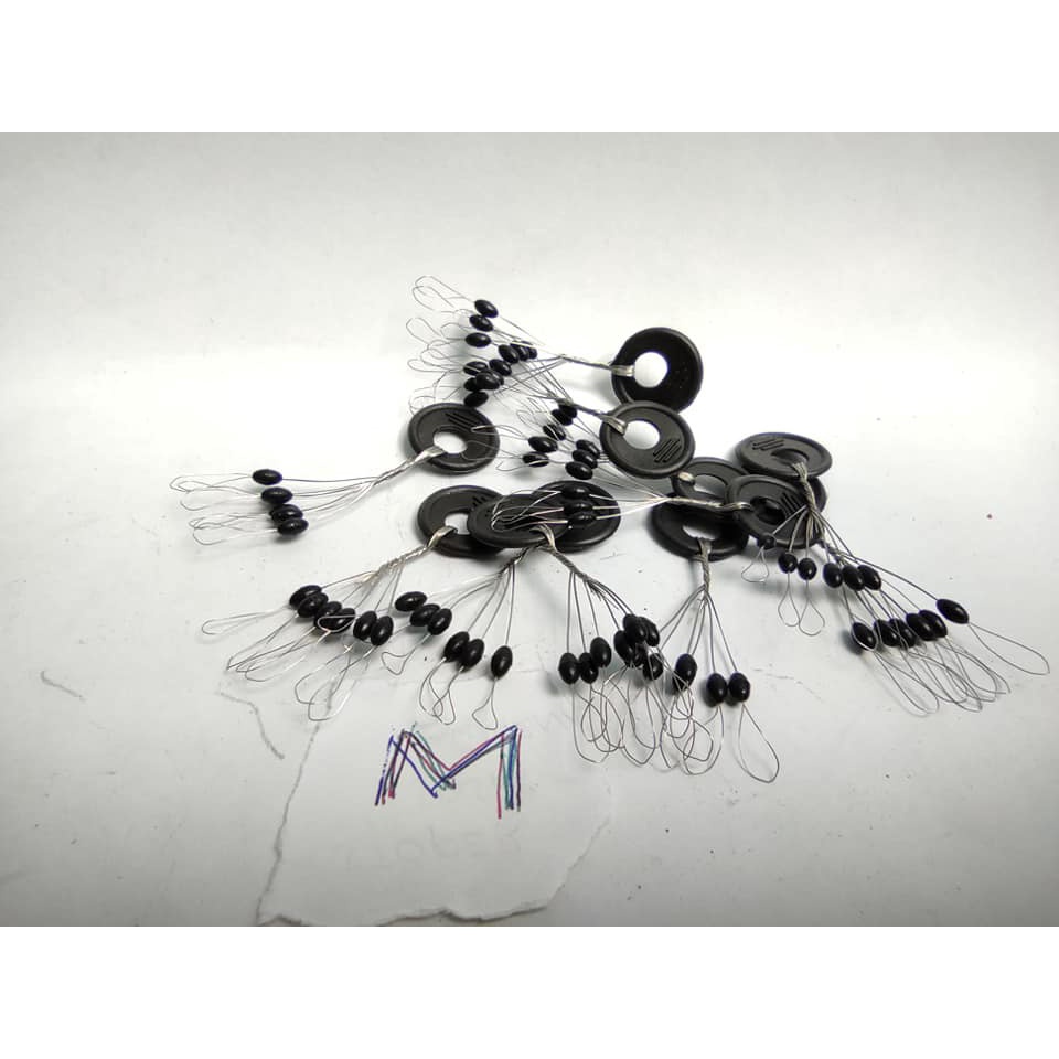 Stopper Pancing / Stopper Oval SS Hitam Tanpa Merk