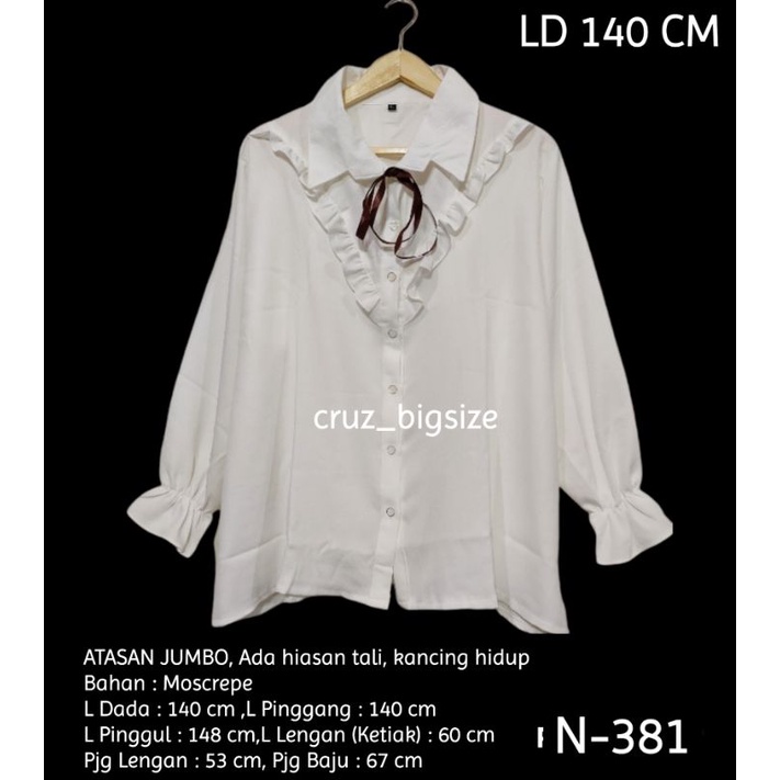 ATASAN WANITA JUMBO BIG SIZE LD 140 CM