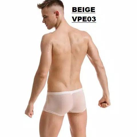 CELANA DALAM PRIA CD BOXER VPE SEMPAK BOYS TRANSPARAN