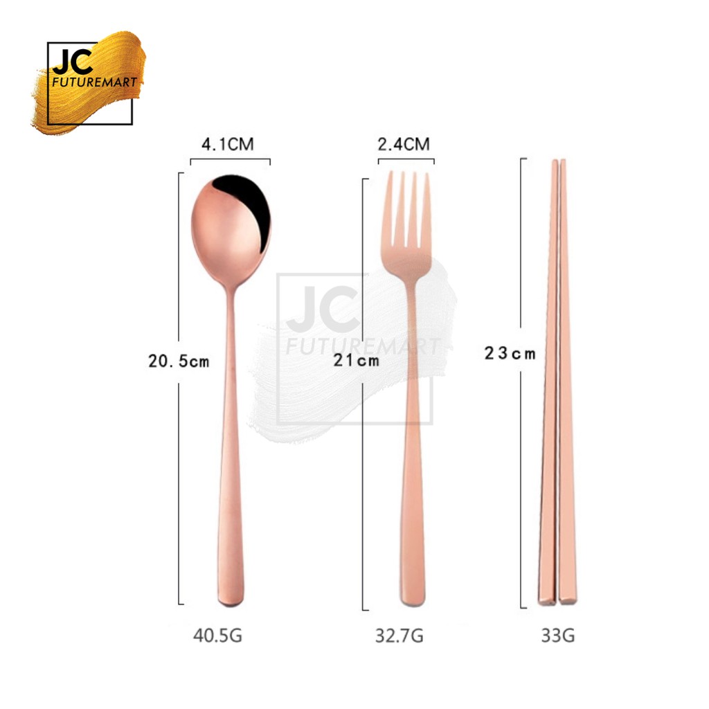 PAKET SENDOK GARPU SUMPIT STAINLESS STEEL SET STYLE KOREA - SUJEO