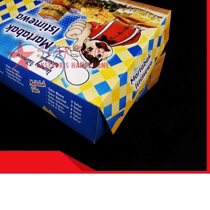 

KOTAK MARTABAK - DUS KEMASAN MAKANAN SIZE 21 X 13,5 - ISI 100 PCS