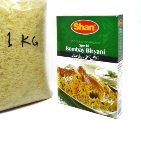 

♥ beras basmati 1kg + bumbu shan biryani EXP 2023 ☁