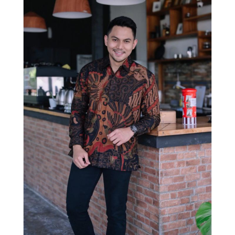 KEMEJA BATIK PREMIUM PRIA TERBARU BATIK LENGAN PANJANG EXCLUSIVE BAJU BATIK KASUAL / FORMAL TERBARU