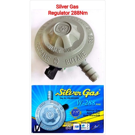 Silver Gas Regulator Tekanan Rendah W-288 Non Meter