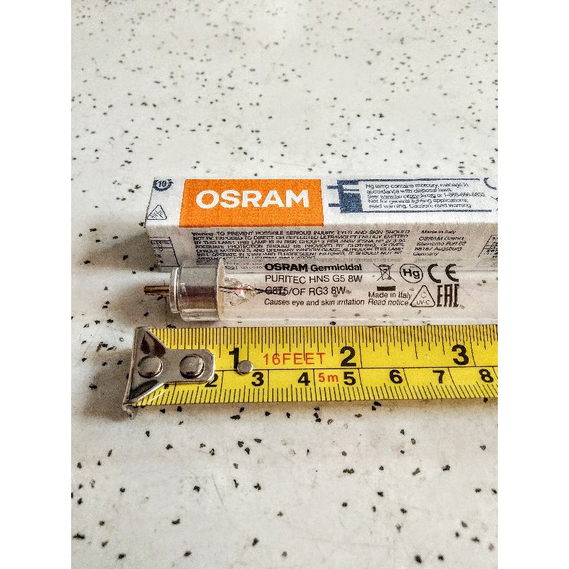 lampu uv OSRAM 8w uvc sterilizer virus 30cm