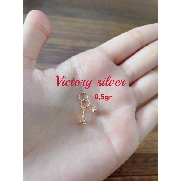 anting perak asli 925 #anting toge perak 925 rosegold#