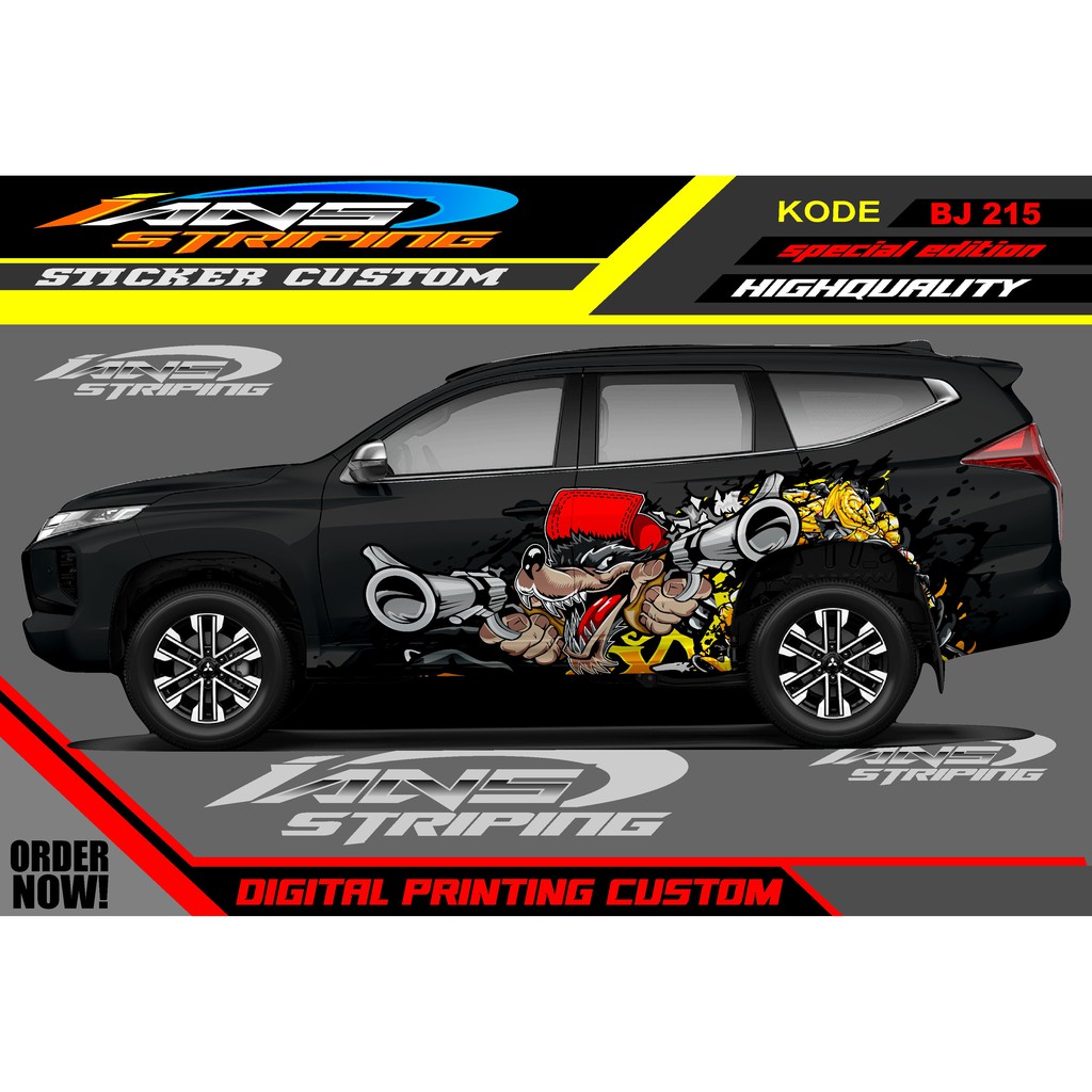 VARIASI STICKER PAJERO SPORT, INNOVA, FORTUNER