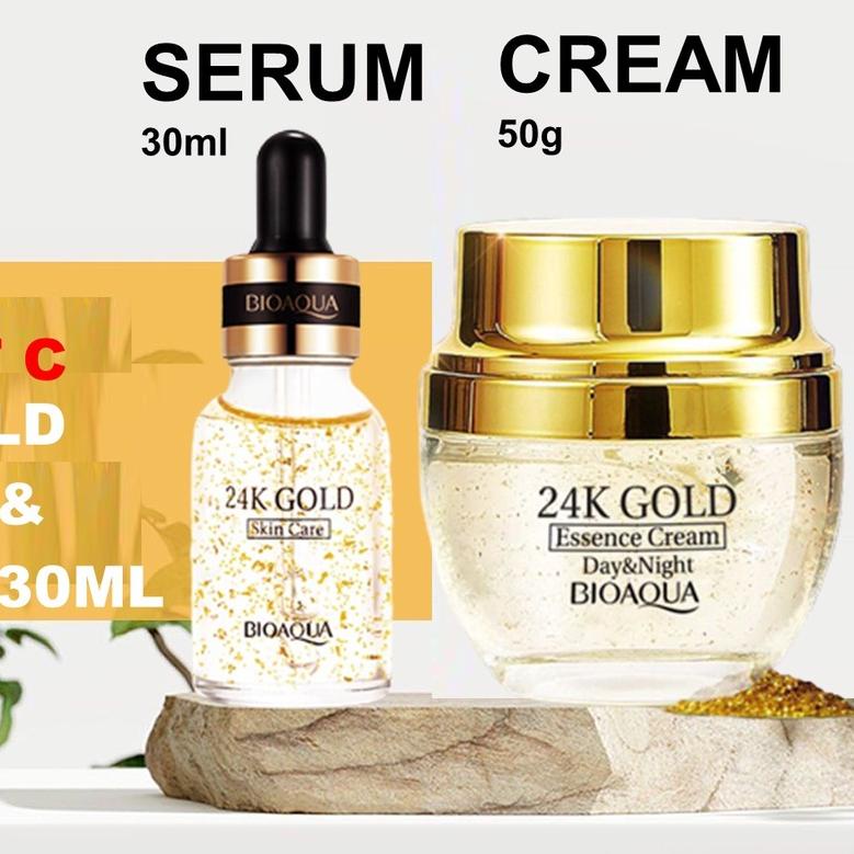 ☊ PAKET BIOAQUA 24k Gold SKIN CARE Murah Original ☻