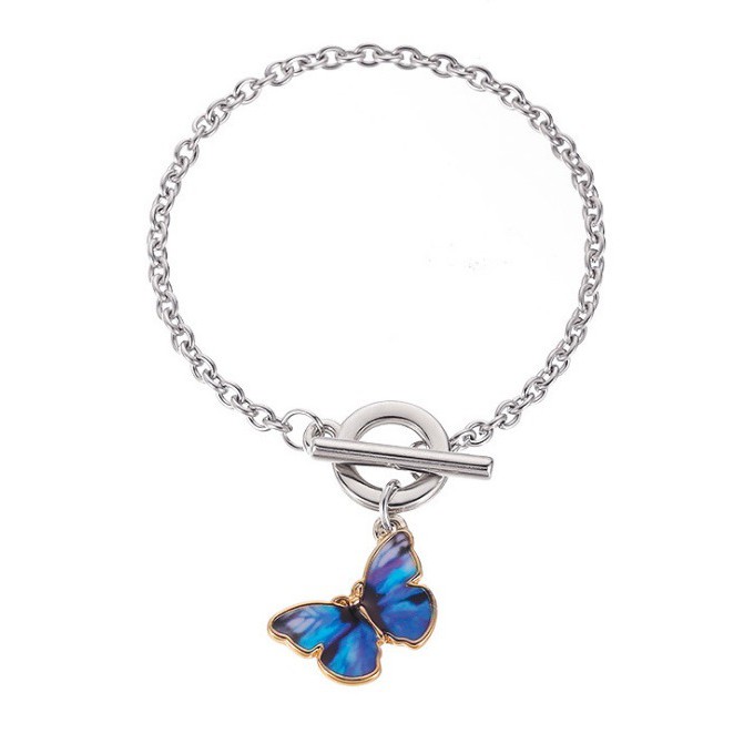 Kalung Liontin Kupu GRADIEN Butterfly Gaya Korea Fashion Women Necklace Rantai Kupu Klavikula Wanita