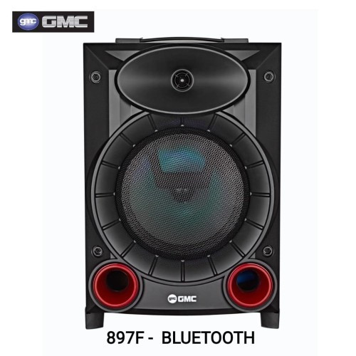 Speaker Aktif Blutooth Portable GMC 897F 7inc - ( FREE MIC + KABEL) Super woofer Bass