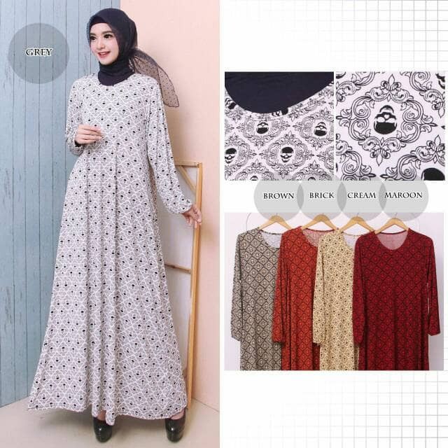 promo PROMO GAMIS MURAH Baju Gamis Wanita Gamis Jumbo Bahan Kaos Import 8927 murah kualitas bagus
