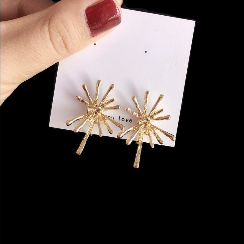 Anting Klip Tanpa Tindik Bahan Metal Warna Emas Untuk Wanita