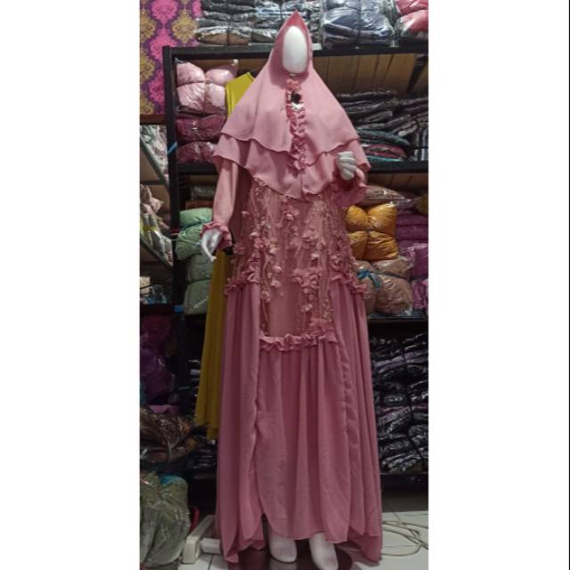 AMIRA SYARI GAMIS CERUTY BRUKAT BUNGA 3D IMPORT