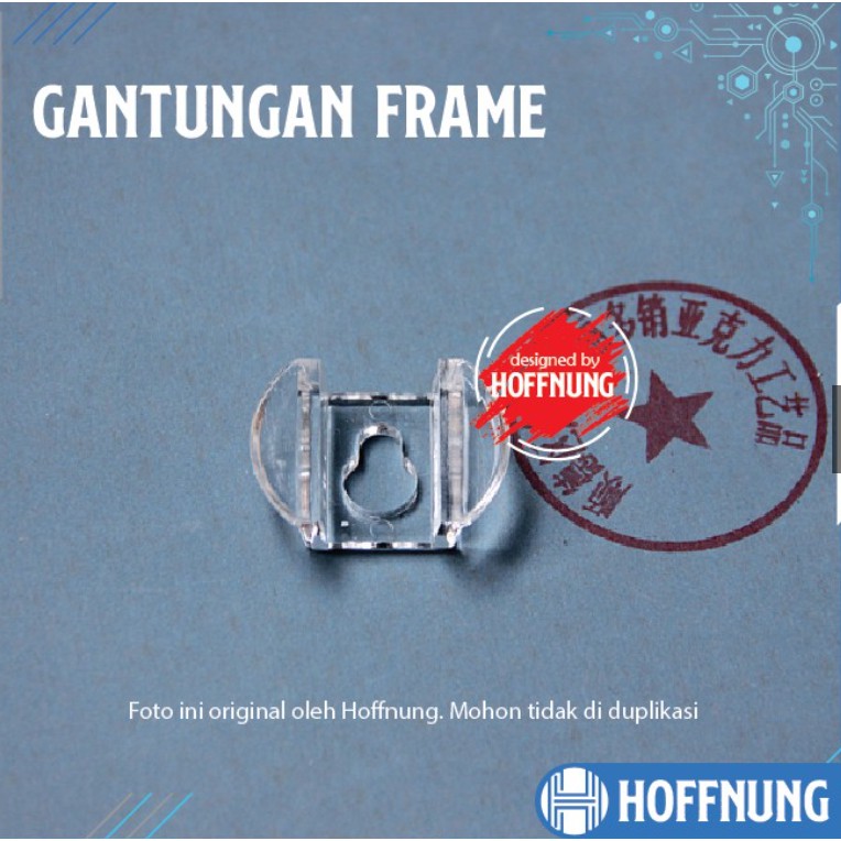 Cantelan Frame Akrilik Gantungan Pigura Foto Acrylic Transparan Bening