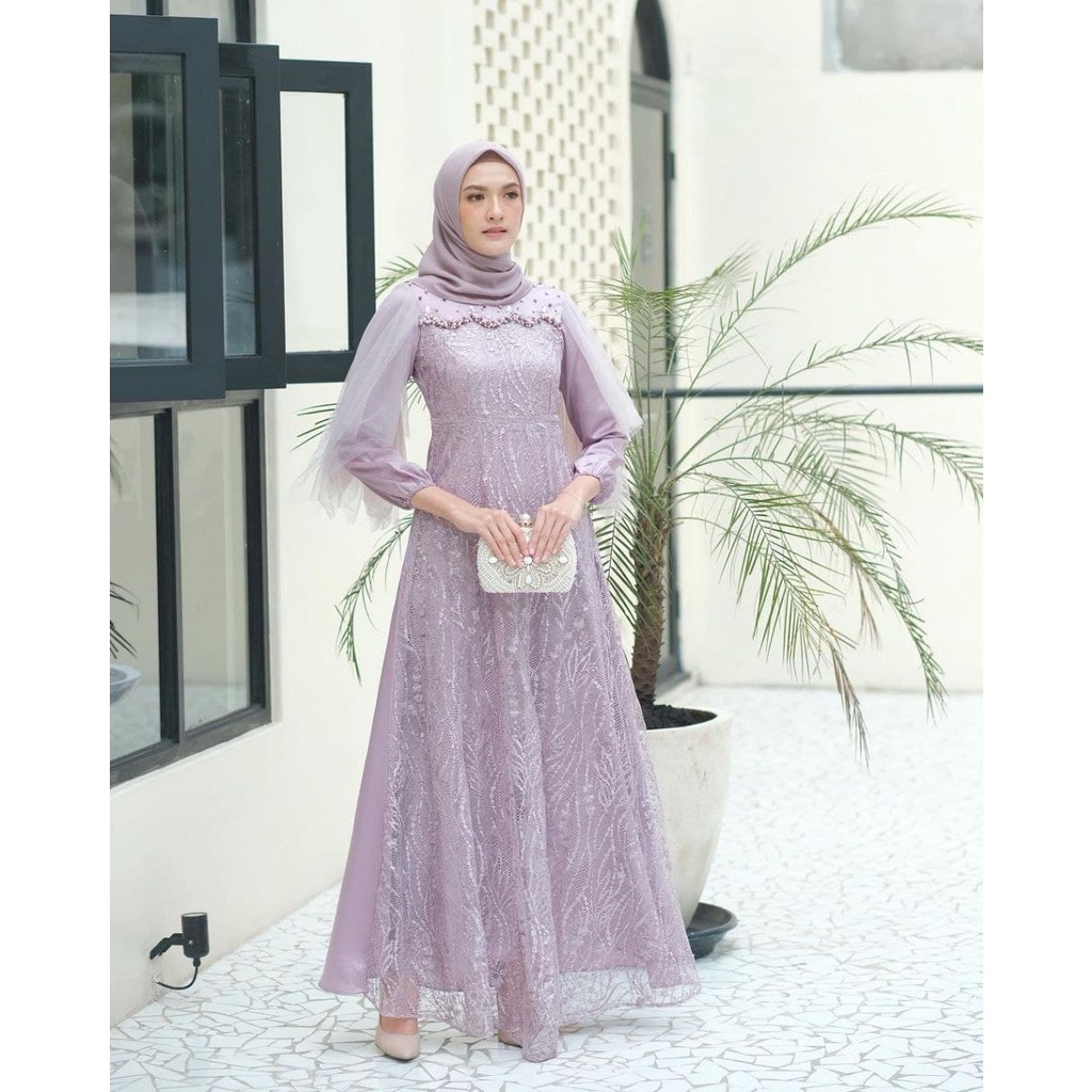 LUNA DRESS GAMIS PESTA GAMIS KONDANGAN KEBAYA MODERN TERBARU GAMIS WANITA